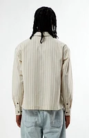 Pacsun Oxford Striped Long Sleeve Button Down Shirt