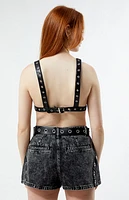 WEWOREWHAT Grommet Detail Bralette
