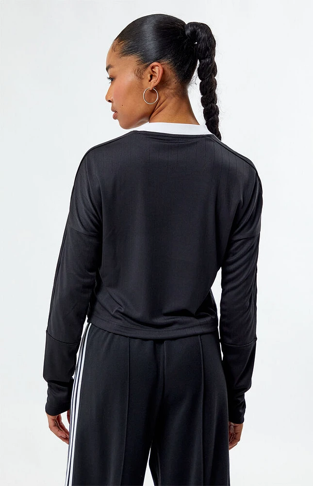 adidas Eco Black Tiro 3-Stripes Long Sleeve T-Shirt