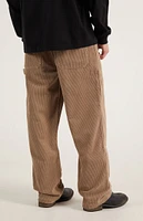 PacSun Tan Corduroy Baggy Carpenter Pants