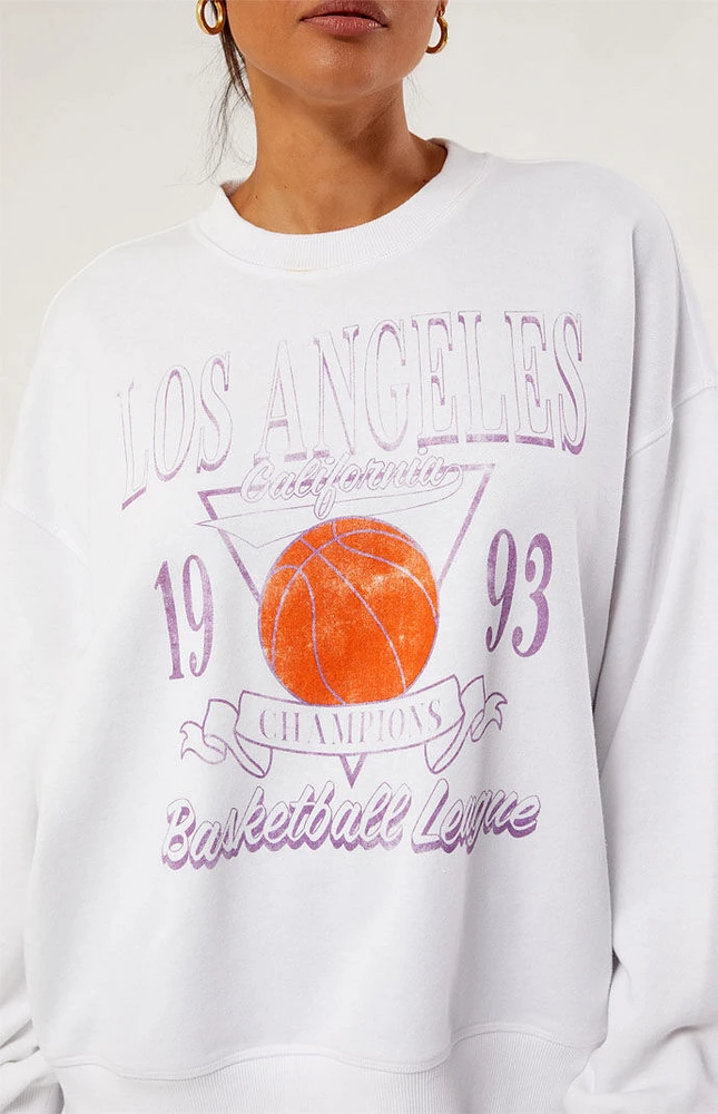 PacSun Los Angeles Basketball Champs Crew Neck Sweatshirt