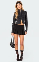 Edikted Torey Washed Zip Up Cardigan