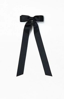 LA Hearts Ribbed Double Loop Bow Barrette