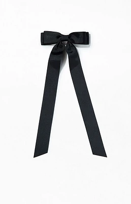 LA Hearts Ribbed Double Loop Bow Barrette