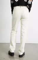 WEWOREWHAT Ivory Coated Icon Jeans