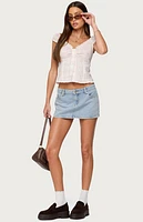 Edikted Dolsy Plaid Button Up Top