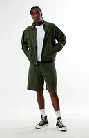 Obey Striped Zip Up Jacket