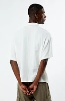 Pacsun Cream Boxy Button Down Shirt