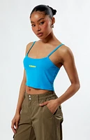 Obey Neon Cropped Tank Top