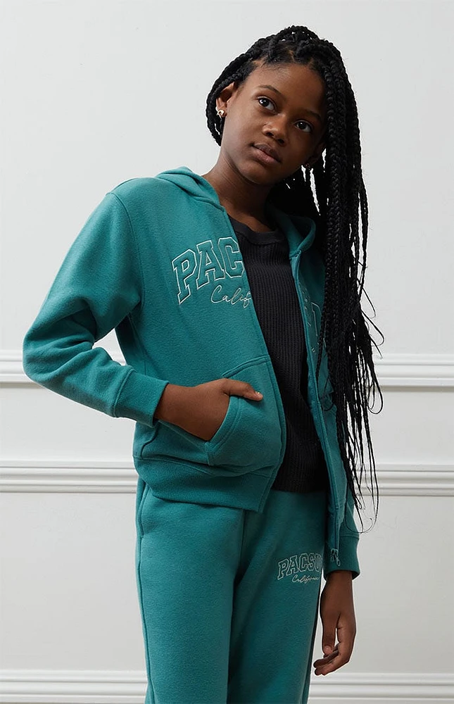 PacSun Kids Full Zip Embroidered Hoodie