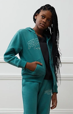 PacSun Kids Full Zip Embroidered Hoodie