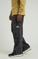 Pacsun Black Extreme Baggy Cargo Jeans