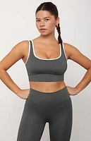 PAC 1980 WHISPER Active Logan Contrast Trim Sports Bra