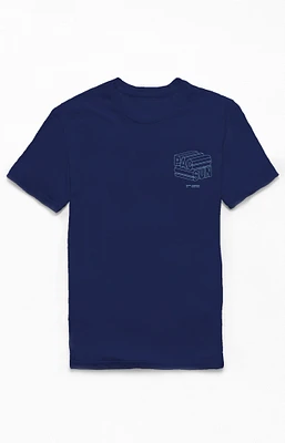 Blue PacSun 3D Logo T-Shirt