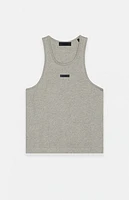 Fear of God Essentials Women's Dark Heather Oatmeal Tri-Blend Tank Top