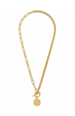 Ellie Vail Stacie Toggle Chain Coin Necklace