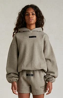 Kids Fear of God Essentials Heathery Grey Hoodie