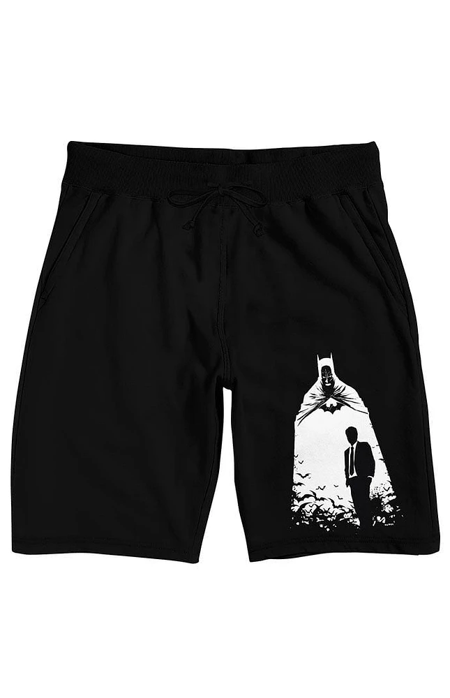 Batman Bruce Wayne Caped Sweat Shorts