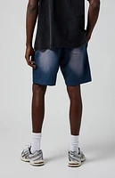 Pacsun Navy Potassium Fleece Volley Sweat Shorts