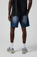 PacSun Navy Potassium Fleece Volley Sweat Shorts