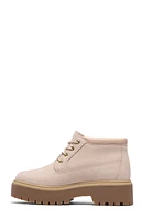 Timberland Women's Light Beige Stone Street Mid Lace-Up Boots