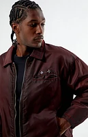 Pacsun Washed Red Nylon Jacket