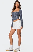 Edikted Alex Striped Top