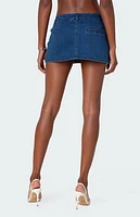 Edikted Sydnie Denim Micro Skort