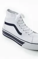 Vans White & Navy Sk8-Hi Tapered Stackform Sneakers