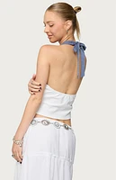 Edikted Janna Color Block Halter Top