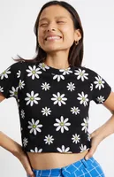 By Samii Ryan Smiley Garden Cropped T-Shirt