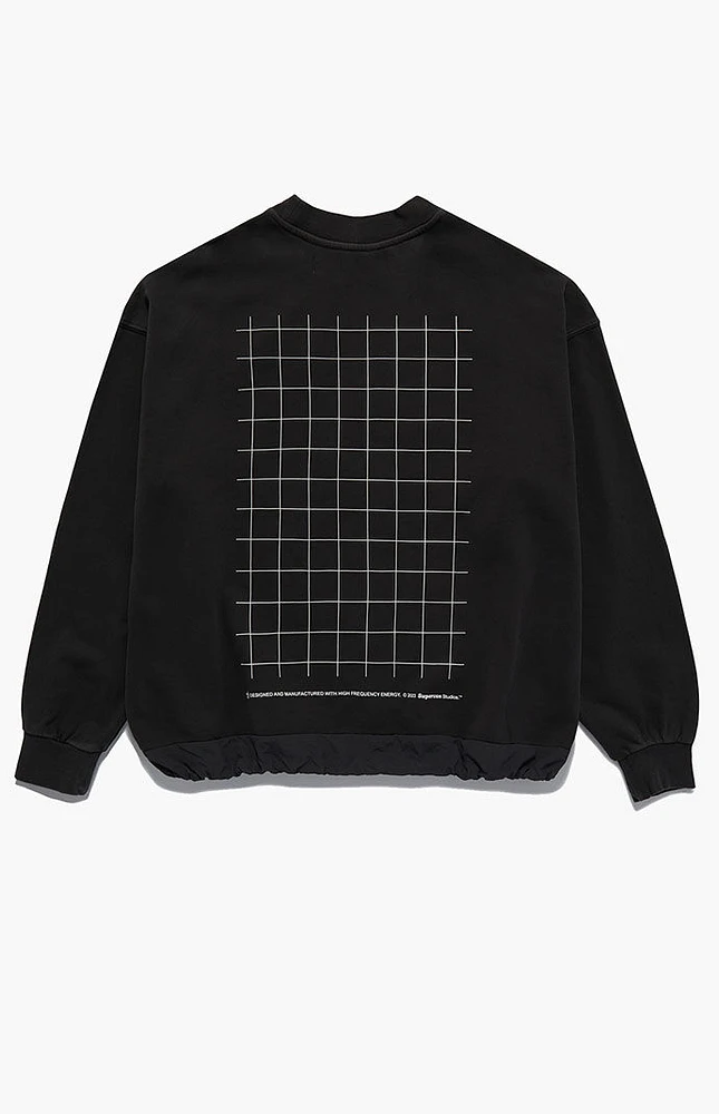 Studio by Supervsn Black Sand High Frequency Crew Neck Sweatshirt