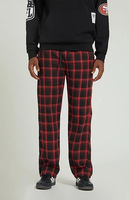 PacSun Black & Red Plaid Pajama Pants