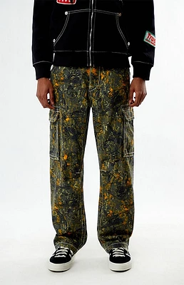 True Religion Big T Camo Cargo Baggy Pants