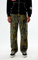 True Religion Big T Camo Cargo Baggy Pants