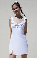 Beverly and Beck Monet Ruffle Mini Dress