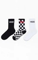 Vans Kids 3 Pack Classic Crew Socks