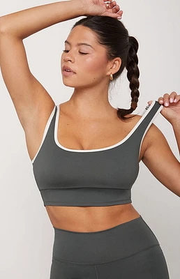 PAC 1980 WHISPER Active Logan Contrast Trim Sports Bra