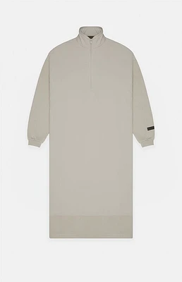 Fear of God Essentials Women's Seal Nylon Fleece Mock Neck Sweater Dress