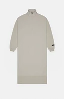 Fear of God Essentials Women's Seal Nylon Fleece Mock Neck Sweater Dress