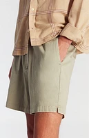 Pacsun Green Twill Volley Shorts