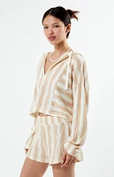 Roxy After Beach Break Hooded Poncho Sweater