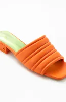 CIRCUS NY Women's Orange Joana Slide Sandals