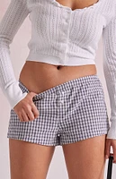 Beverly and Beck Plaid Micro Boxer Shorts