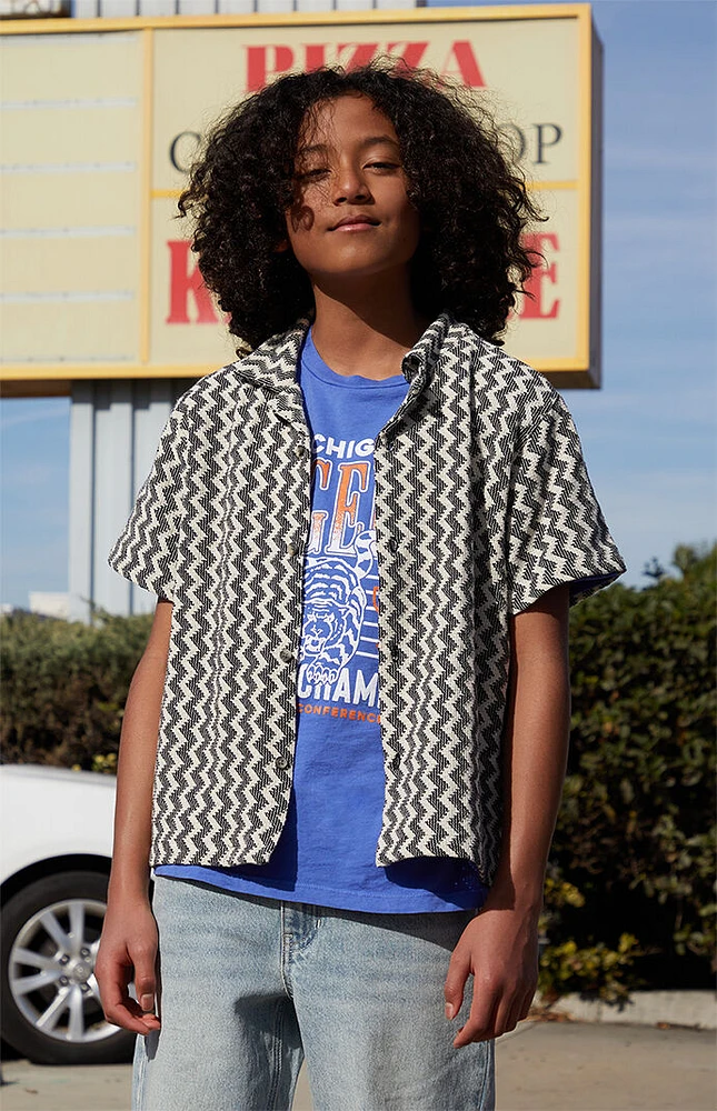 PacSun Kids Chevron Camp Shirt