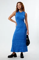 MINKPINK Harper Ribbed Knit Midi Dress