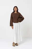 Rhythm Chocolate Classic Knit Sweater