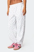 Edikted Bouquet Oversized Sweatpants