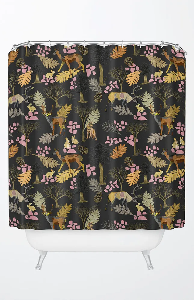 Green Forest Shower Curtain