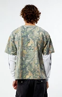 PacSun Camo LA Division 80 Layered Long Sleeve T-Shirt